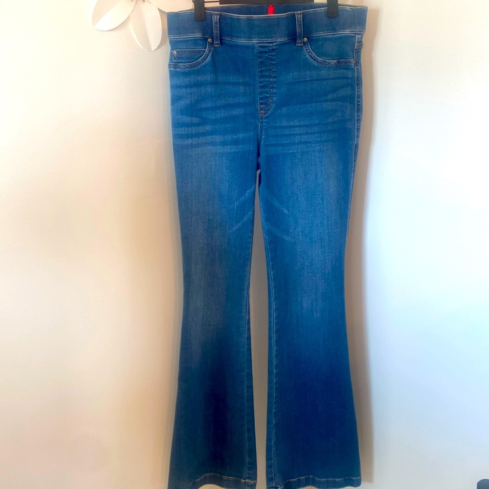 SPANX Blue Flare & Wide Leg Jeans